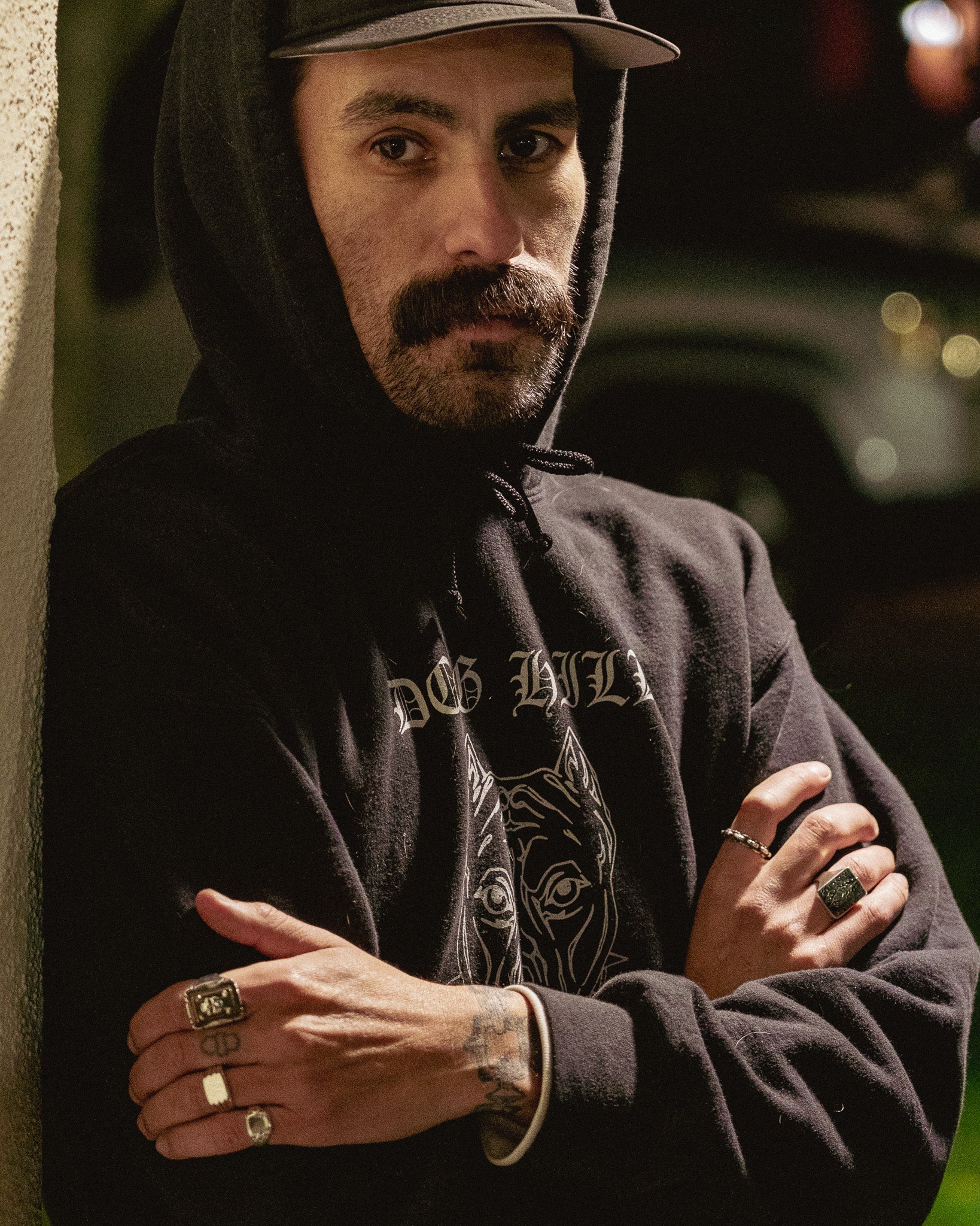 Skull and Bones Biker Ring